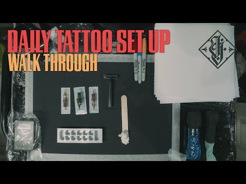 My daily tattoo station set up!