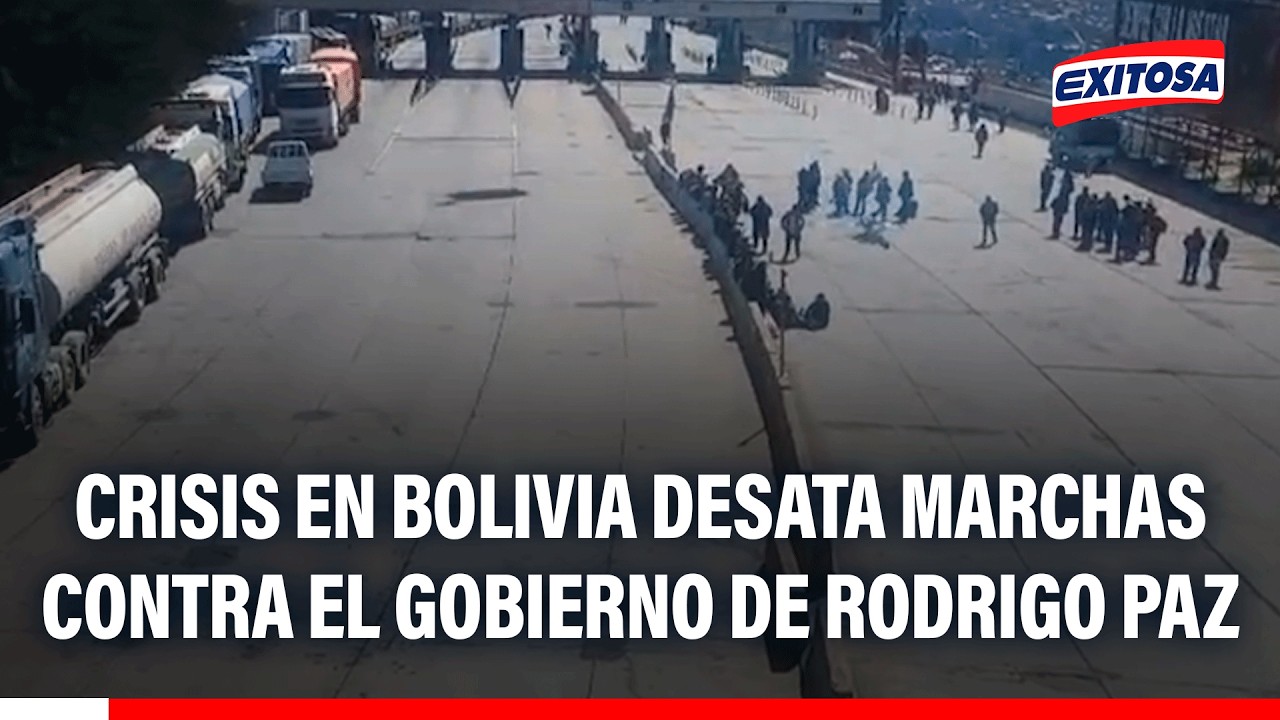 🔴🔵 Crisis en Bolivia desata marchas contra el gobierno de Rodrigo Paz