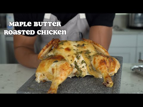 Maple Butter Roasted Chicken | Oven Roasted Chicken Recipe