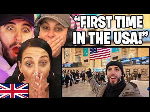 British Family Reacts to My First Time in the USA!