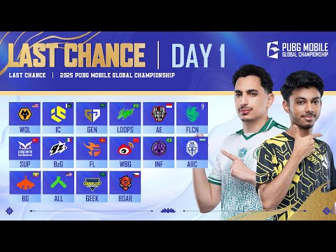 [URDU] 2025 PMGC League | Last Chance | Day 1 | PUBG MOBILE Global Championship