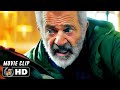 Violent Criminal Vs Mel Gibson Scene HUNTING SEASON 2025 Movie CLIP HD