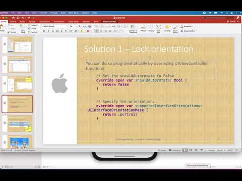 iOS Locking Orientations - Portrait or Landscape