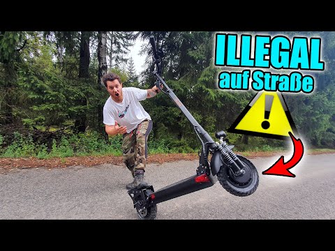 Dieser E SCOOTER hat ne WHEELIE BAR und ist GELÄNDE TAUGLICH! (55 Km/h ohne tuning) - Eleglide D1