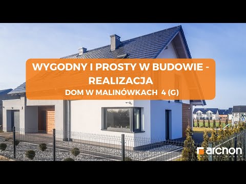Dom w malinówkach 4 (G) – Wygodny i prosty w budowie - realizacja  I ARCHON+ Projekty Domów