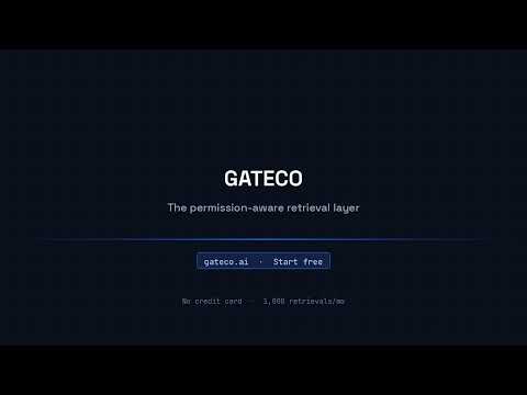 RAG Access Control: Full Setup in 9 Steps, Gateco video thumbnail