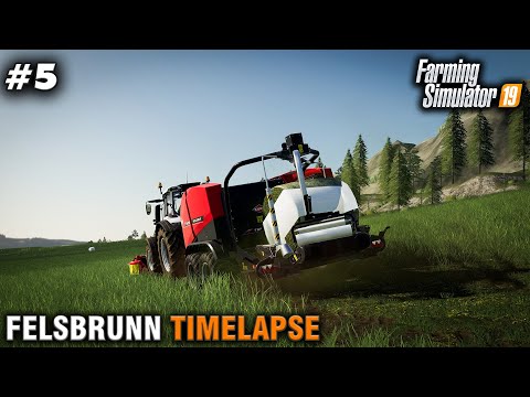 FS19 Timelapse Felsbrunn #5 Bale Wrapping