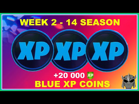 All 3 Blue XP Coins Locations Week 2!  Fortnite Chapter 2 Season 4