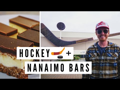 嘗試NANAIMO BARS（加拿大甜品）+世界上最大的HOCKEY STICK!? (Trying NANAIMO BARS (Canadian Dessert ??) + The BIGGEST HOCKEY STICK in the World! ?)