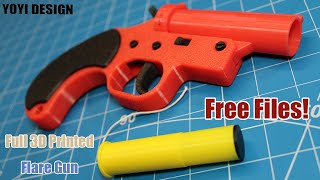 Fully 3D-Printed  Flare Gun For | Celebrate Parties | Self-defend | Killing Bugs