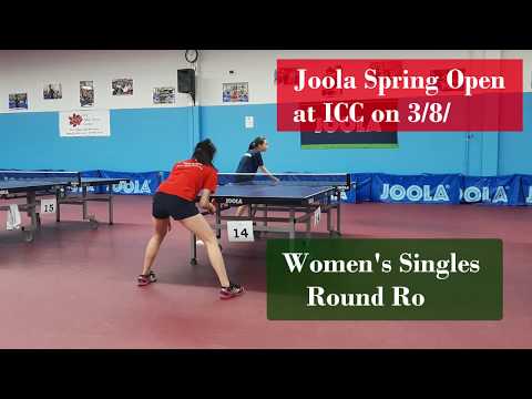 Angie (2259) vs Kayla (2001), Women's Singles RR at Joola Spring Open in Milpitas, CA on 3/8/2020