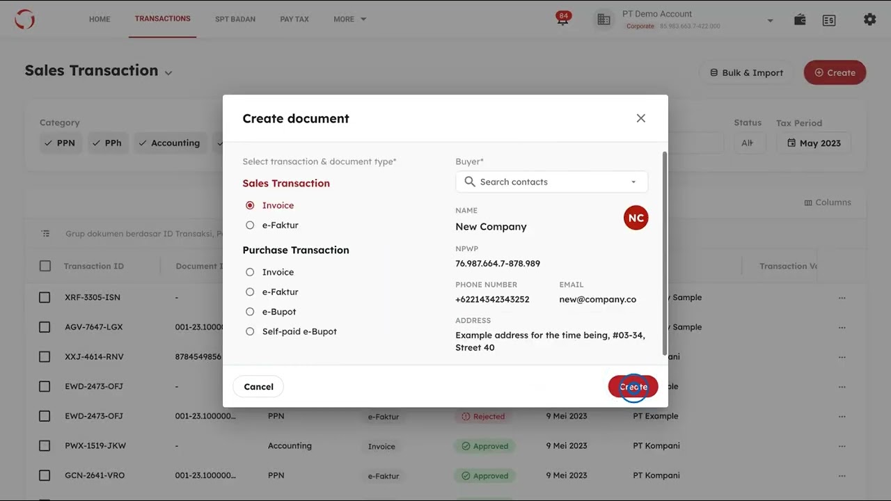 Tutorial - Create an Invoice on OnlinePajak