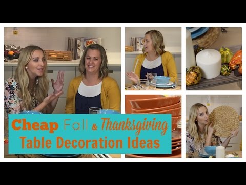 Cheap Fall & Thanksgiving Table DIY Decoration Ideas |...
