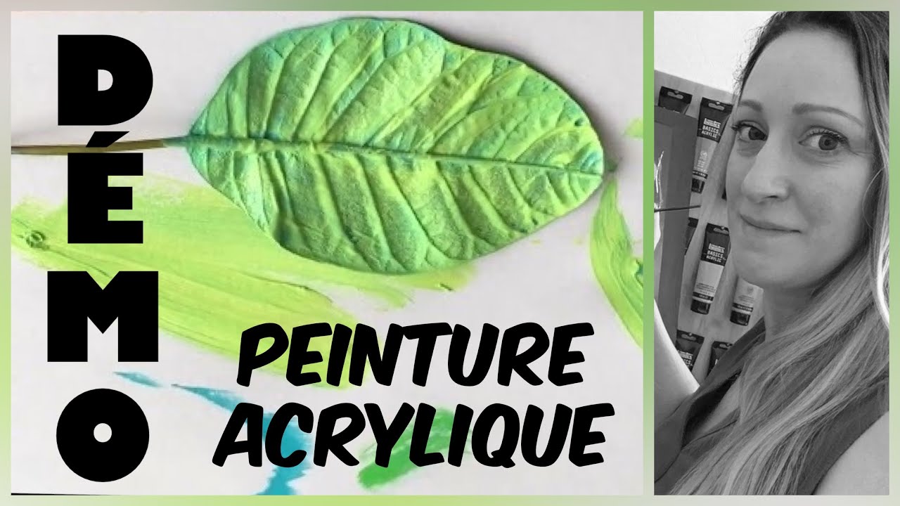 🌈 DEMO PEINTURE Facile Feuilles Idée déco fait maison avec des matériaux de la nature SABCREATIONS