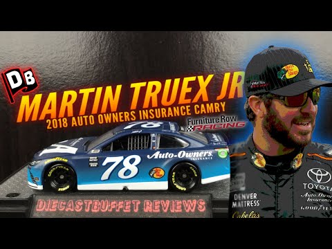 2018 MARTIN TRUEX JR AUTO OWNERS INSURANCE TOYOTA CAMRY DIECASTBUFFET REVIEWS NASCAR DIECAST 1/64