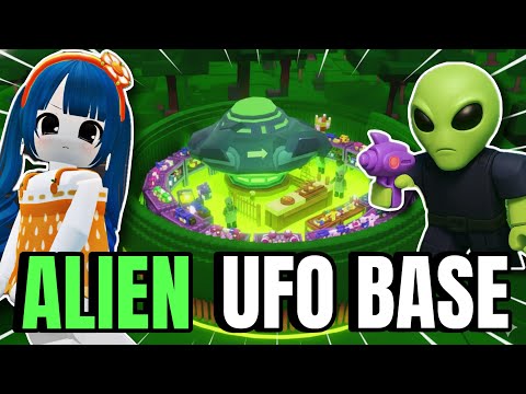 I Built an ALIEN UFO BASE in 99 Nights in the Forest since ALIENS ARE BACK! (Roblox)