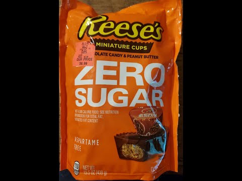 Reese's Miniature Zero Sugar Chocolate Candy & Peanut Butter Cups Review