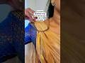 One Minute Saree Pallu Draping Hack For Your Linen Tissue Saree Stylehack Sareedrape Sareehacks