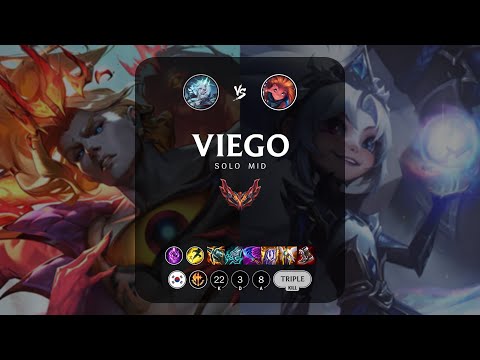 Viego Mid vs Zoe - KR Grandmaster Patch 14.7