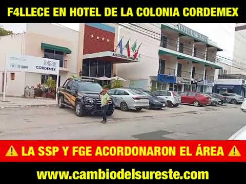 MUERE HUESPED EN HOTEL DE LA COLONIA CORDEMEX
