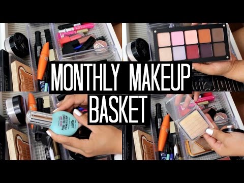 Monthly Makeup Basket - April! | samantha jane Video