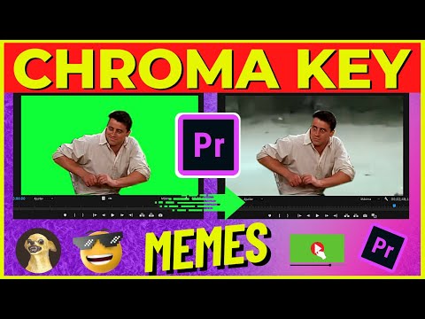?Como fazer Chroma Key no premiere?(EDIÇÃO COM MEMES)Chroma Key Adobe premiere-ultra key premiere