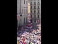 Barcelona Human Pyramid Fail
