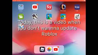 How to play Roblox without updating| works on iPad or iPhone