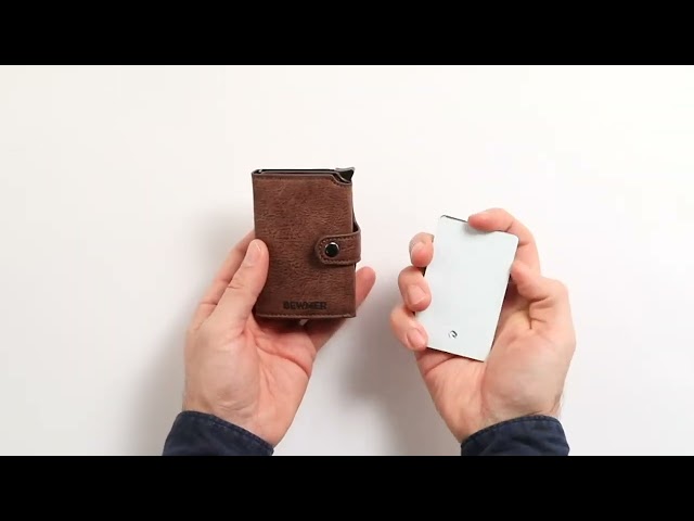 Vídeo relacionado con BEWMER 2 Cartera para Hombre y Mujer | Tarjetero con Monedero | Billetera Minimalista Porta Tarjetas de Crédito (Protección RFID), Billetes y Monedas