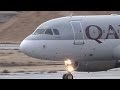 Rainy Qatar Airways A319 133 CJ Takeoff At Doha HD720p