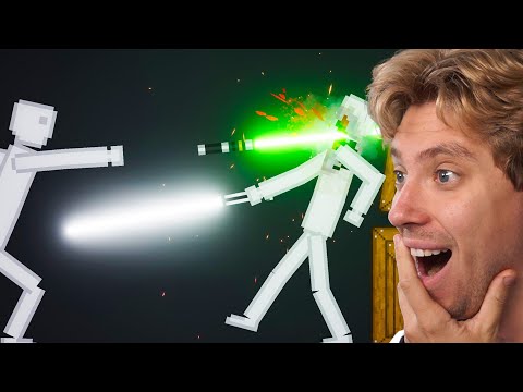 Reacting To People Throwing Lightsabers at each other Ragdolls