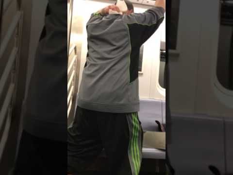 New York subway crazy dude