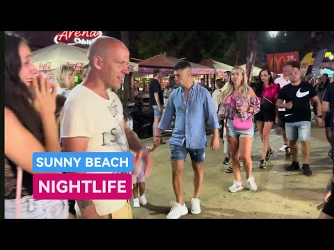 🇧🇬[4K][2023] SUNNY BEACH ,NESSEBAR, BULGARIA - NIGHTLIFE , BIGGEST PARTY PLACE