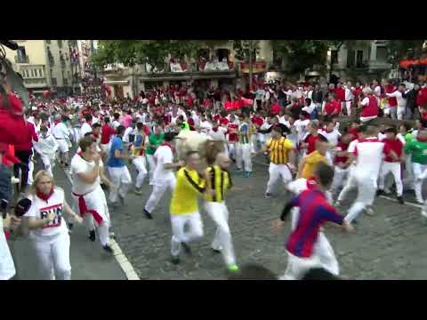 [VIDEO] Ya puedes volver a ver el segundo encierro de los Sanfermines 2024, protagonizado por los toros de Cebada Gago