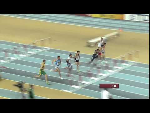 Istanbul 2012 Competition  60m Hurdles Men Final   Aries Merritt USA
