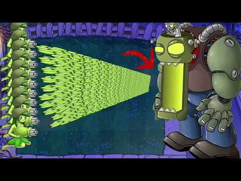 PVZ PC Fusion Challenge!! Team Mega Girl Gatling Pea VS Dr. Zombies | PVZ 2 #14