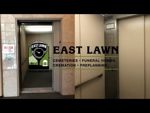 Hilarious Chime! Westinghouse RT Hydraulic Elevator - East Lawn Memorial Park - Sacramento, CA