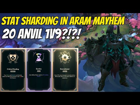 ⚡ STAT SHARDING Is in Aram Mayhem!! How OP Is It? 20-Anvil INSANITY 🤯
