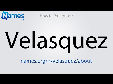How to Pronounce Velasquez