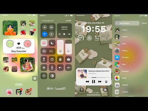 Make Your Android Homescreen Aesthetic 💚IOS Launcher For Android 🌸 Kpop Theme