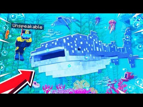 SWIMMING WITH THE BIGGEST SHARK'S IN MINECRAFT!