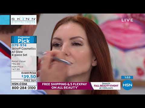 Skinn Cosmetics All Glow 4piece Set