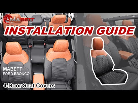 4-Door Seat Covers | Ford Bronco:How-To | MABETT