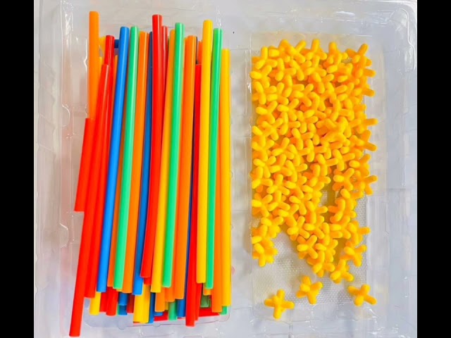 لعبة البناء بالاعواد ( بناء القش ) عدد 175