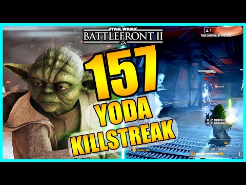 Star Wars Battlefront 2 - 157 Yoda Gameplay / Killstreak!