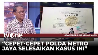 Download lagu Irjen Pol. Aryanto Minta Polda Metro Jaya Segera Selesaikan Kasus Ijazah Jokowi | AKIM tvOne mp3