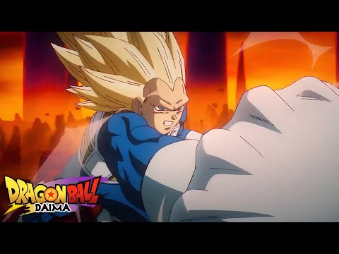 Vegeta SSJ3 Vs Gomah Fight Scene | DB Daima Ep 19