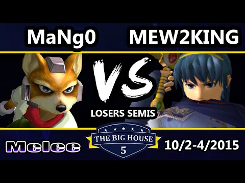 The Big House 5 - Mew2King (Marth) Vs. Mango (Fox, Falco) - Losers Semis - SSBM
