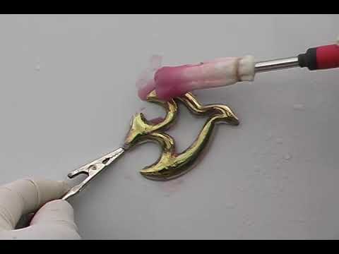 24K Brush Gold Plating - Car Emblem