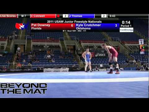 Junior Freestyle 171 - Pat Downey (FL) vs. Kyle Crutchmer (OK)